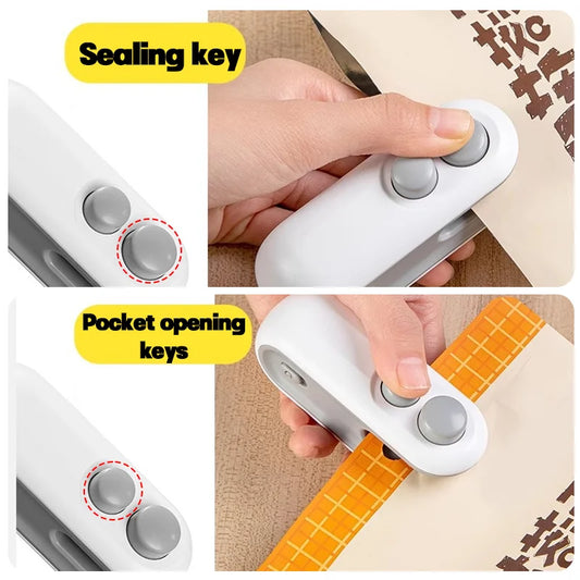 Electric Mini Heat Bag Sealing- Machine Package Sealer Bags 2in1