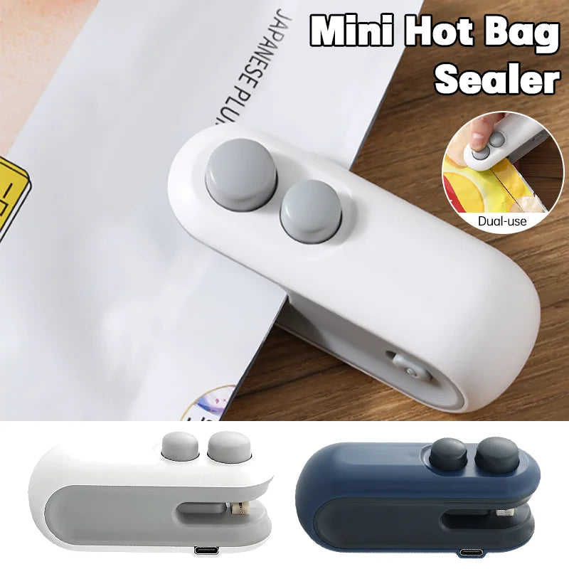 Electric Mini Heat Bag Sealing- Machine Package Sealer Bags 2in1